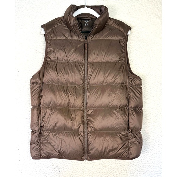 Uniqlo Jackets & Blazers - UNIQLO Ultra Light Down Vest Women M Brown Puffer Gorpcore Hiking Utility